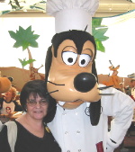Rose and Goofy