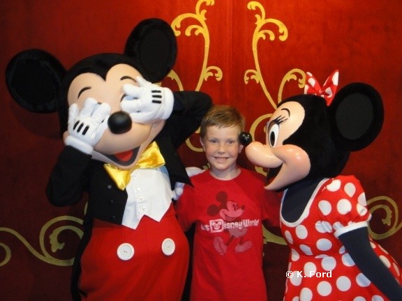 Carter and Mickey and Minnie