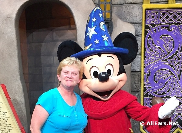 Deb Koma with Sorcerer Mickey