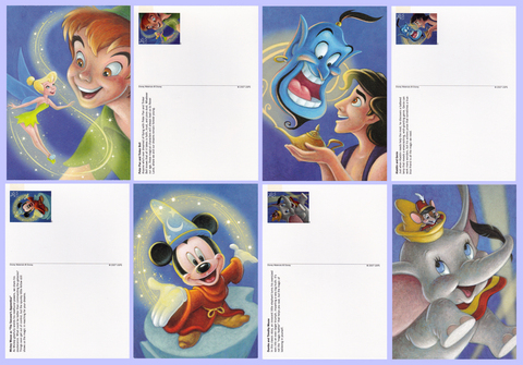 2007 The Art Of Disney Magic Postcards
