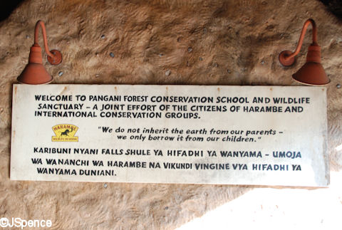 Harambe/Pangani Forest Conservation Sign