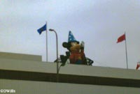 Sorcerer Mickey on Roof of Port