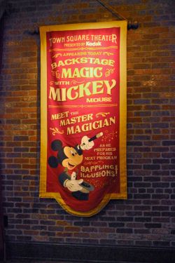 Magician Mickey Mouse at the Town Square Theater